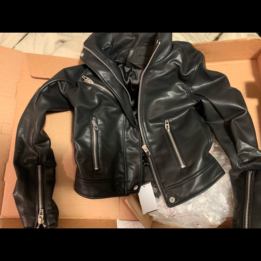 Faux Leather Moto Jacket - Picture 4 of 4